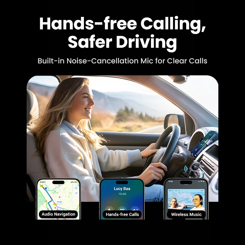 UGREEN Bluetooth 5 4 Aux адаптер беспроводной 3 мм аудио музыка для автомобиля 20 часов срок