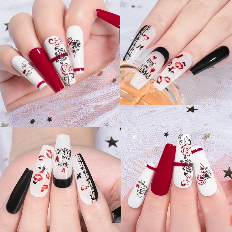 Наклейки в виде сердца на День святого Валентина романтичные наклейки