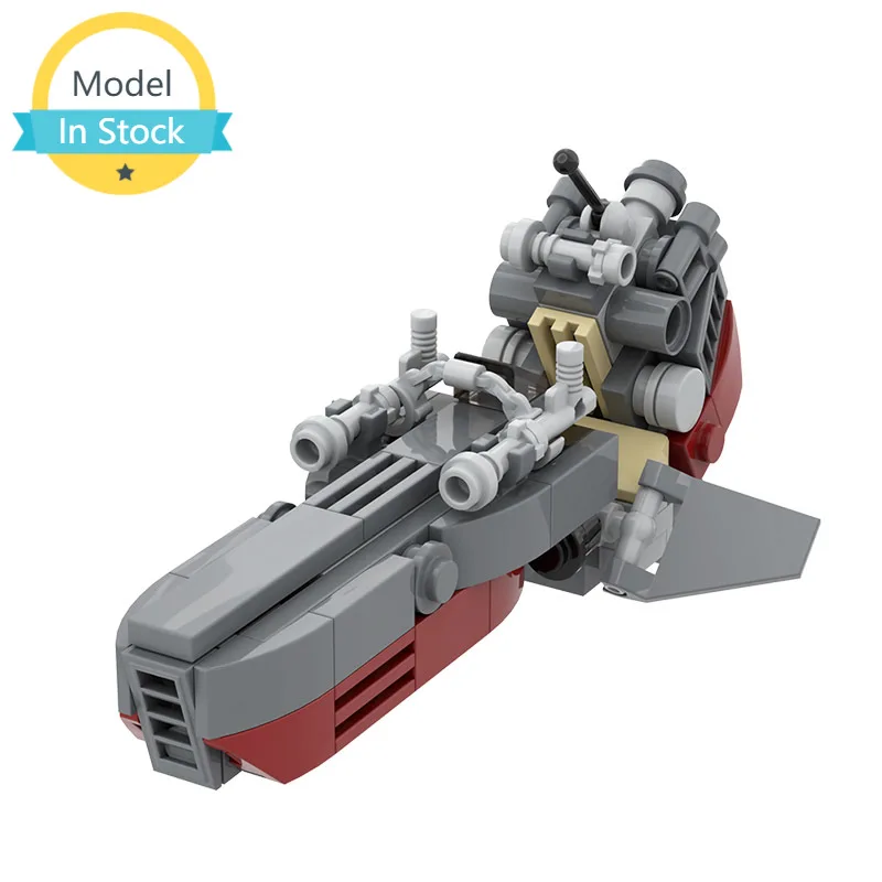 

MOC Flying Shuttle Motorcycle of Space War Clone Speeder Motorcycle high-tech Building Blocks Toy For Children's Birthday Gifts