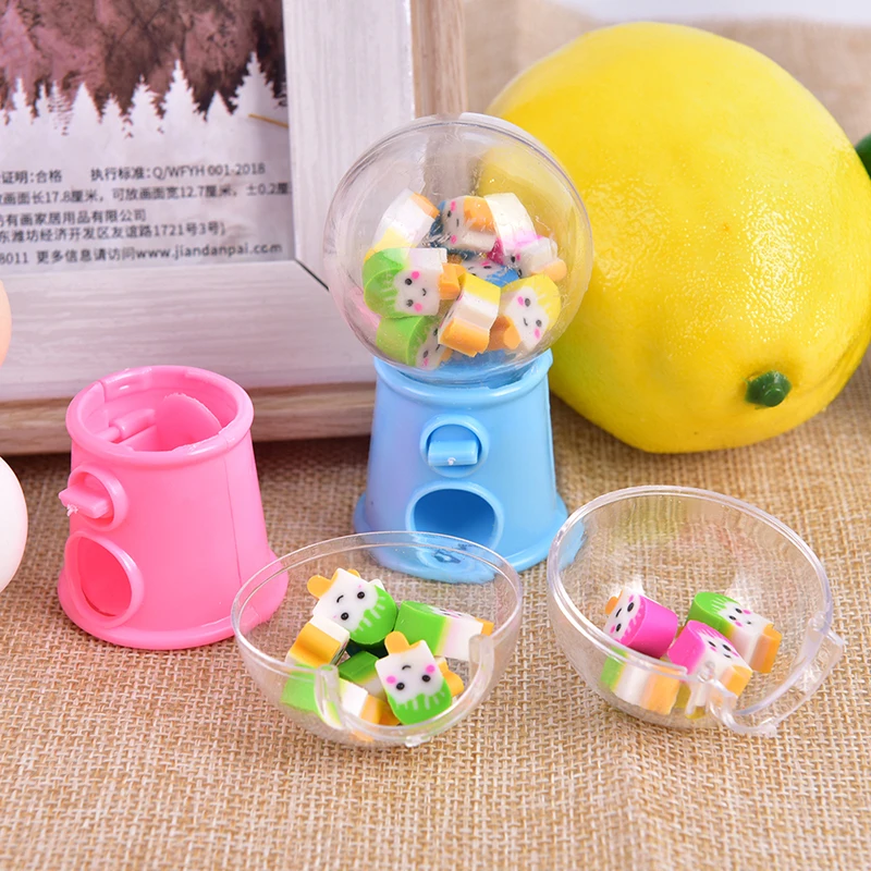 

1Box Cute Rubber Eraser Creative Animal Fruit Pencil Erasers Mini Cute Stationery Kids Student Office Supplies Encourage Prizes