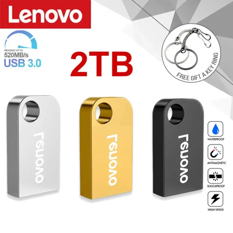 USB-флеш-накопитель Lenovo металлический водонепроницаемый 16 Тб 8 ТБ