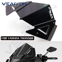 for yamaha tmax560 t max560 tmax 560 cnc aluminum windshield wind protection cover 2020 2021 2022 motorbike windscreen protector