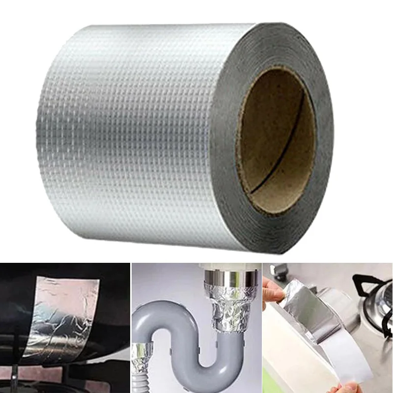 

Repair Tape Super Waterproof Durable Grounding Accessories Ground Wire Smooth Sur Rubber Aluminium Foil Tape Strong Adhesive