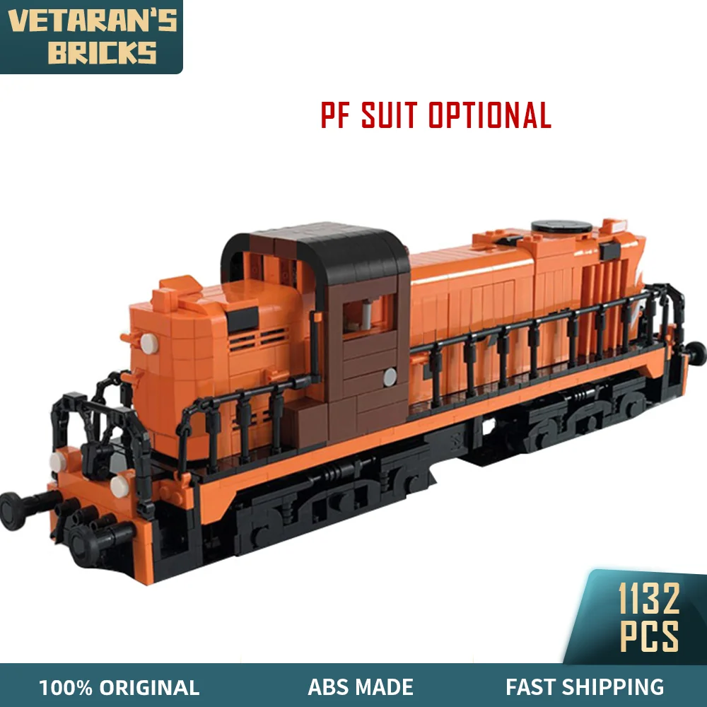 

MOC CP-1500 класс Поезд Локомотив мощность железная дорога Грузовые Строительные блоки наборы строительные блоки игрушки для день рождения дет...
