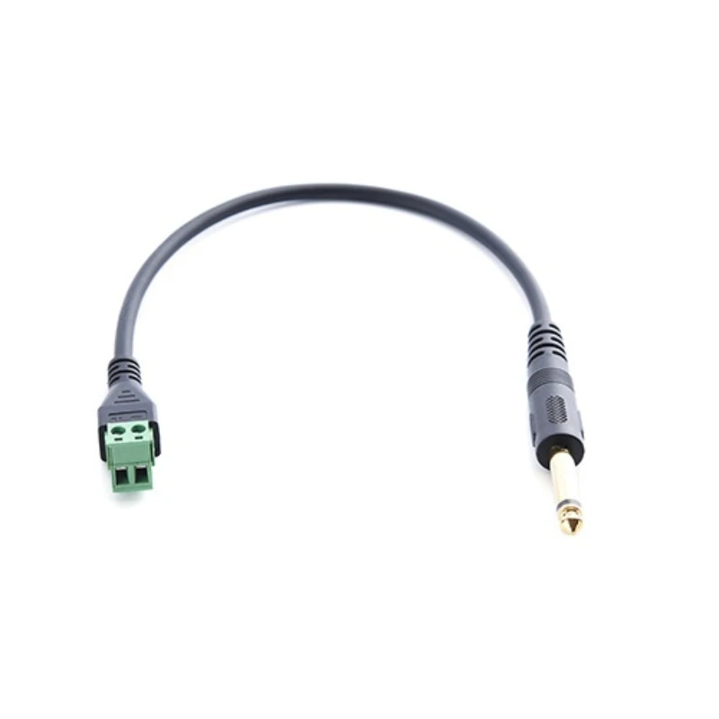 

Pluggable Microphone Type Adapter Cable 10pcs/lot Audio Mono Male to 2 Pole Female Bolt Screw Shield terminals