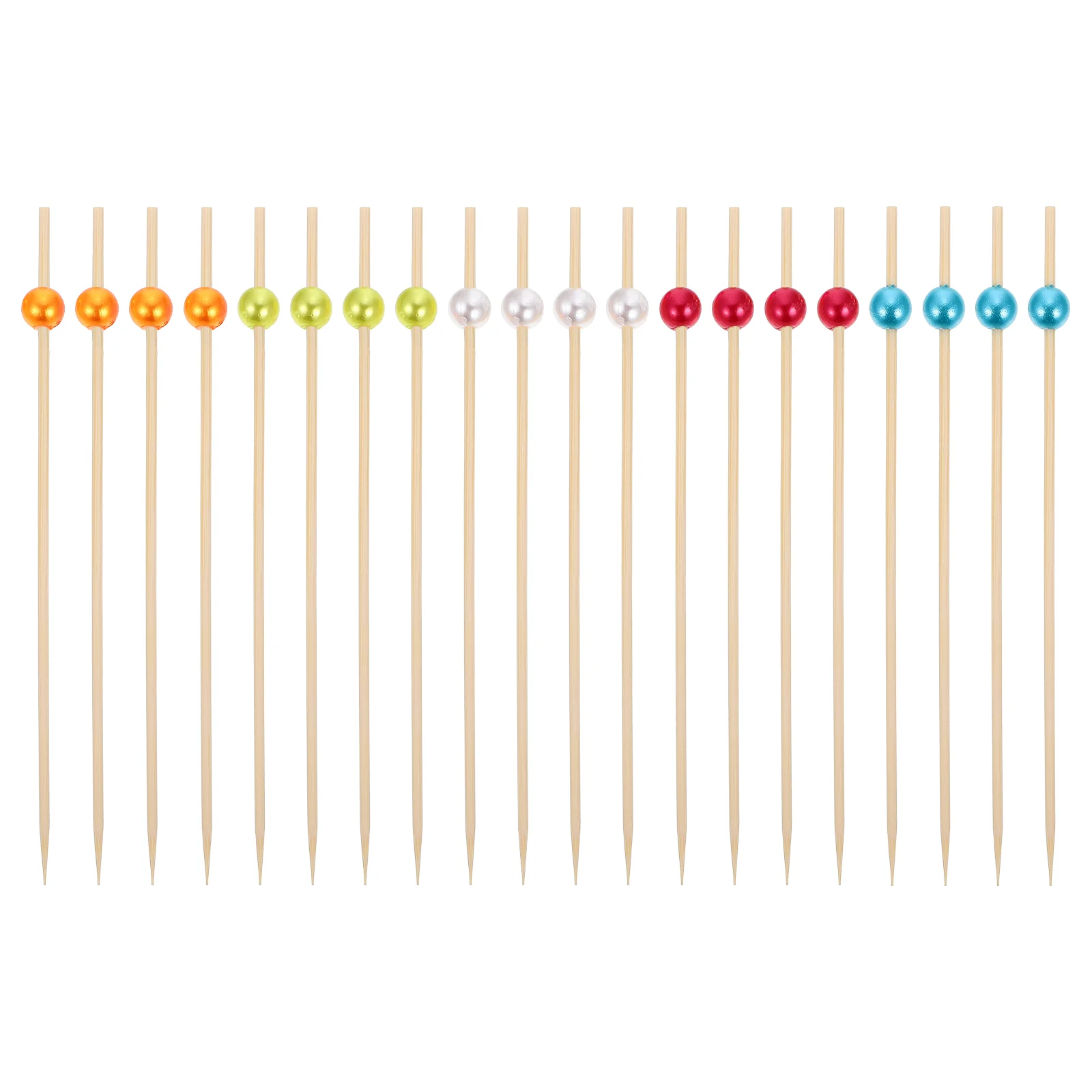 

100pcs Fruit Sticks Fruit Appetizer Picks Lovely Cocktail Sticks Dessert Picks