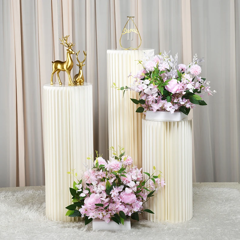 

Folding Cylindrical Ornaments Display Stand Wedding Decor Backdrop Props Birthday Party Decoration Display Stand Ramadan Decor