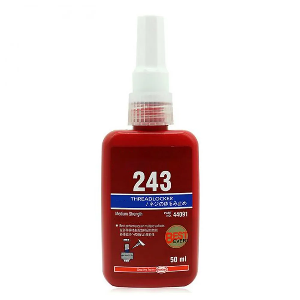 

50ml Methacrylate Threadlocker Medium Strength Blue Threadlocker Adhesive 243 For Sealing Of Threads Below M20 Home Appliance