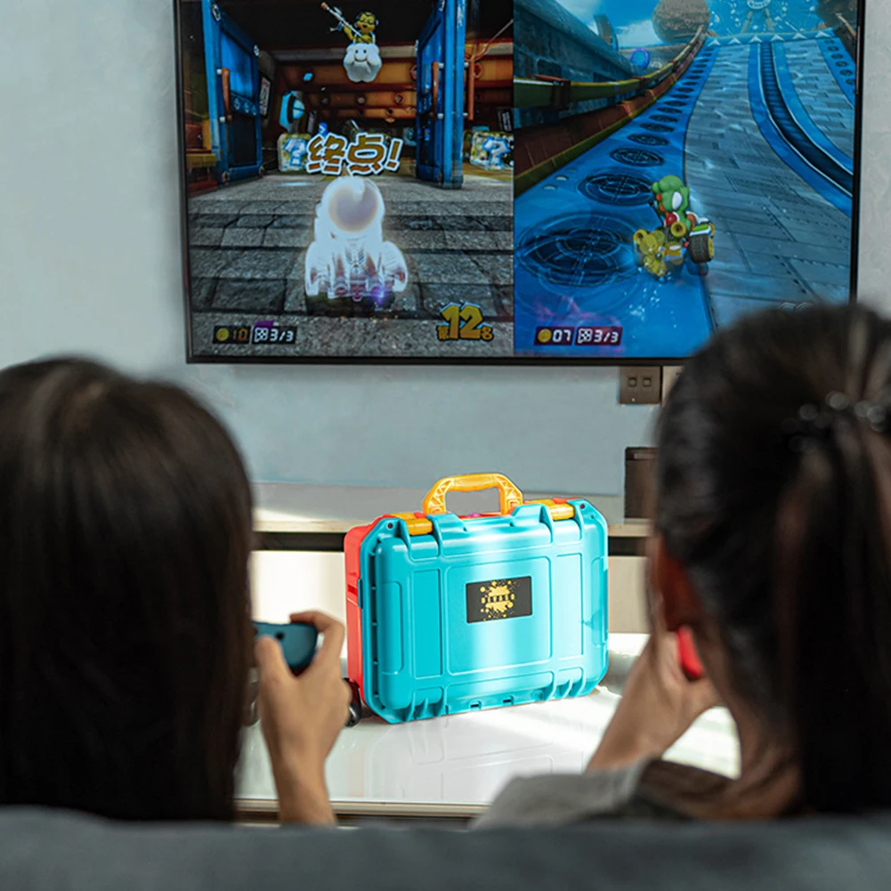 

Портативный защитный чехол, взрывозащищенный чехол для переноски, амортизирующий чехол для хранения, подходит для Nintendo Switch/Switch OLED