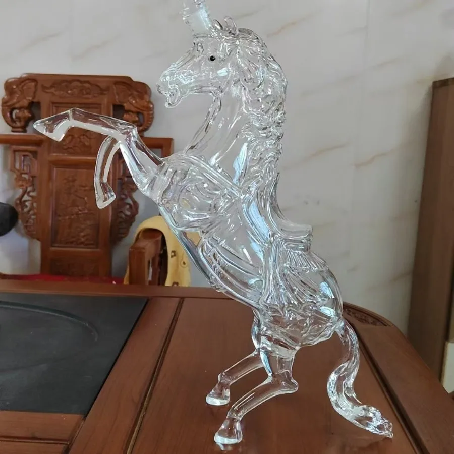 DEOUNY графин для виски типа Horse, контейнер из боросиликатного стекла, стекло ручной работы, подходит для контейнеров для рома Tequila Brandy Bourbon (art.: 3920ccbe9d64e) - 3920ccbe9d64e