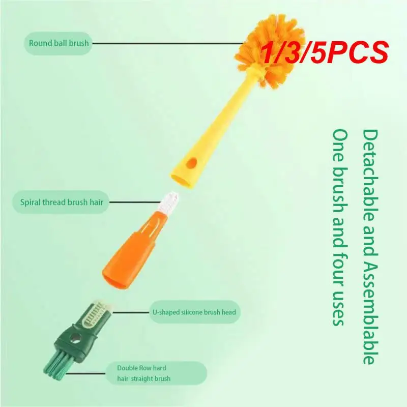 

Щетка для бутылок 1/3/5 шт., легкая в разборке, с длинной ручкой