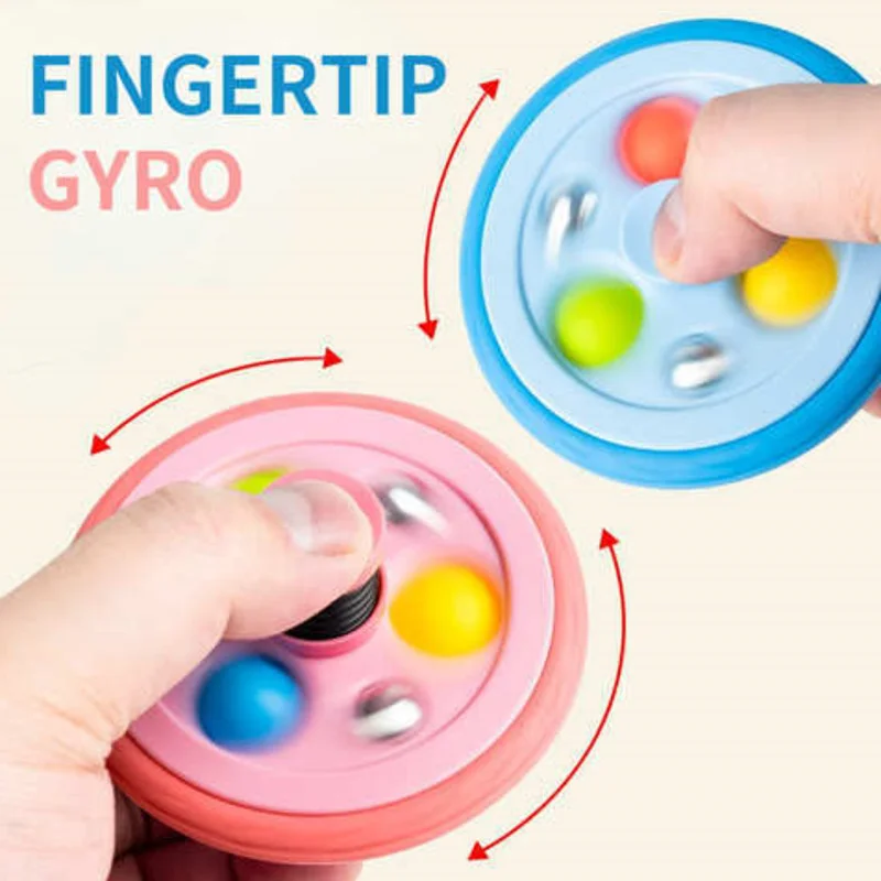 

5 In 1 Multi-Function Sensory Fidget Spinners Toys Finger Hand Spinners Toy Spinning Top Focus Toy Escape Tire Bounce Gyro Toys