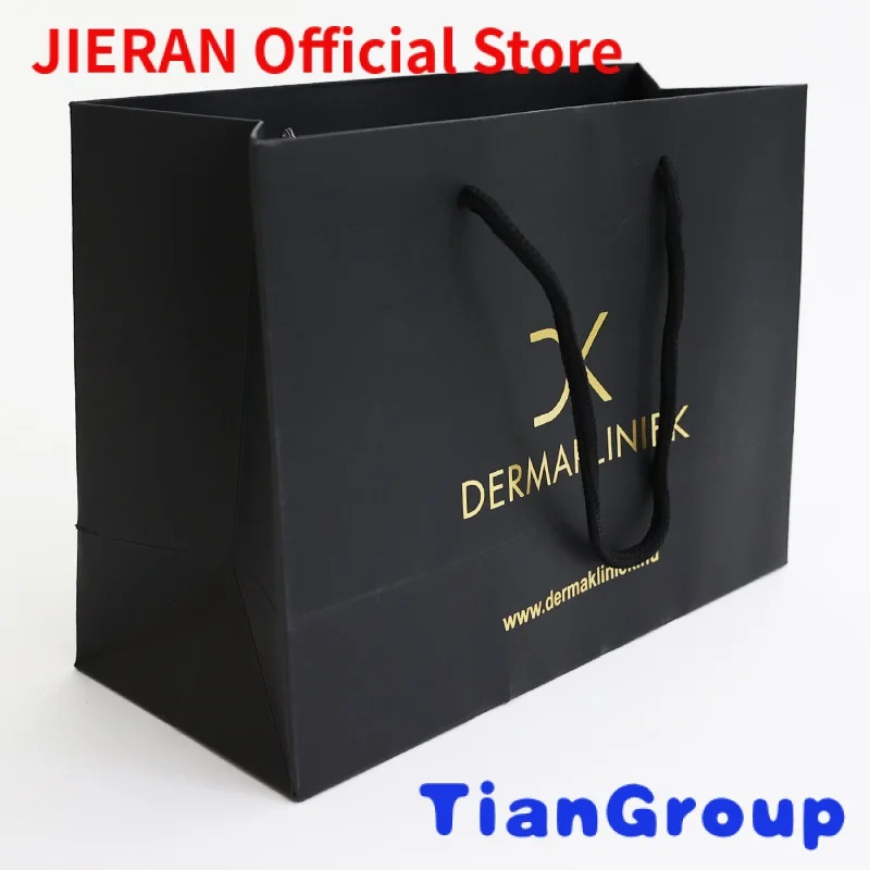 

Custom Personalized print logo Black Eco-Friendly personalized With logo Gift Bag Shopping Paper Bags