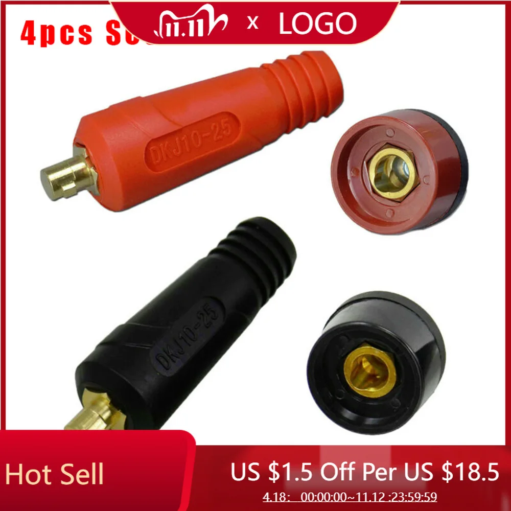 

Сварочный кабельный панельный соединитель для сварки TIG в стиле ванной, аксессуары для пайки 4 шт.