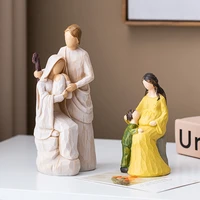 european style creative resin ornament statue resin tabletop figurine ornaments catholic christian religious mothers day gift