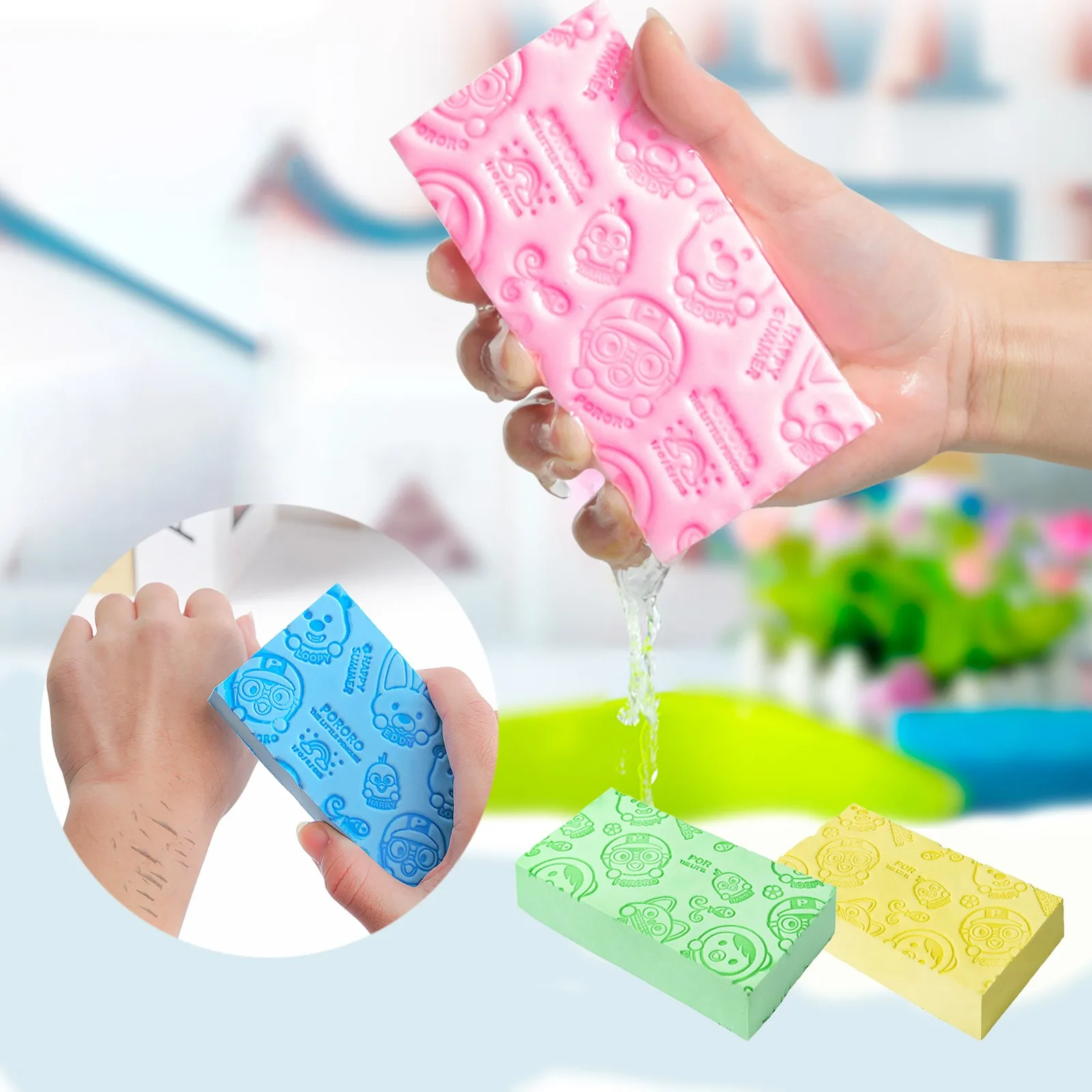 

Soft Body Scrubber Bath Exfoliating Scrub Sponge Shower Brush Body Scrub Exfoliator Skin Cleaner Dead Skin Remover Bathing Tools
