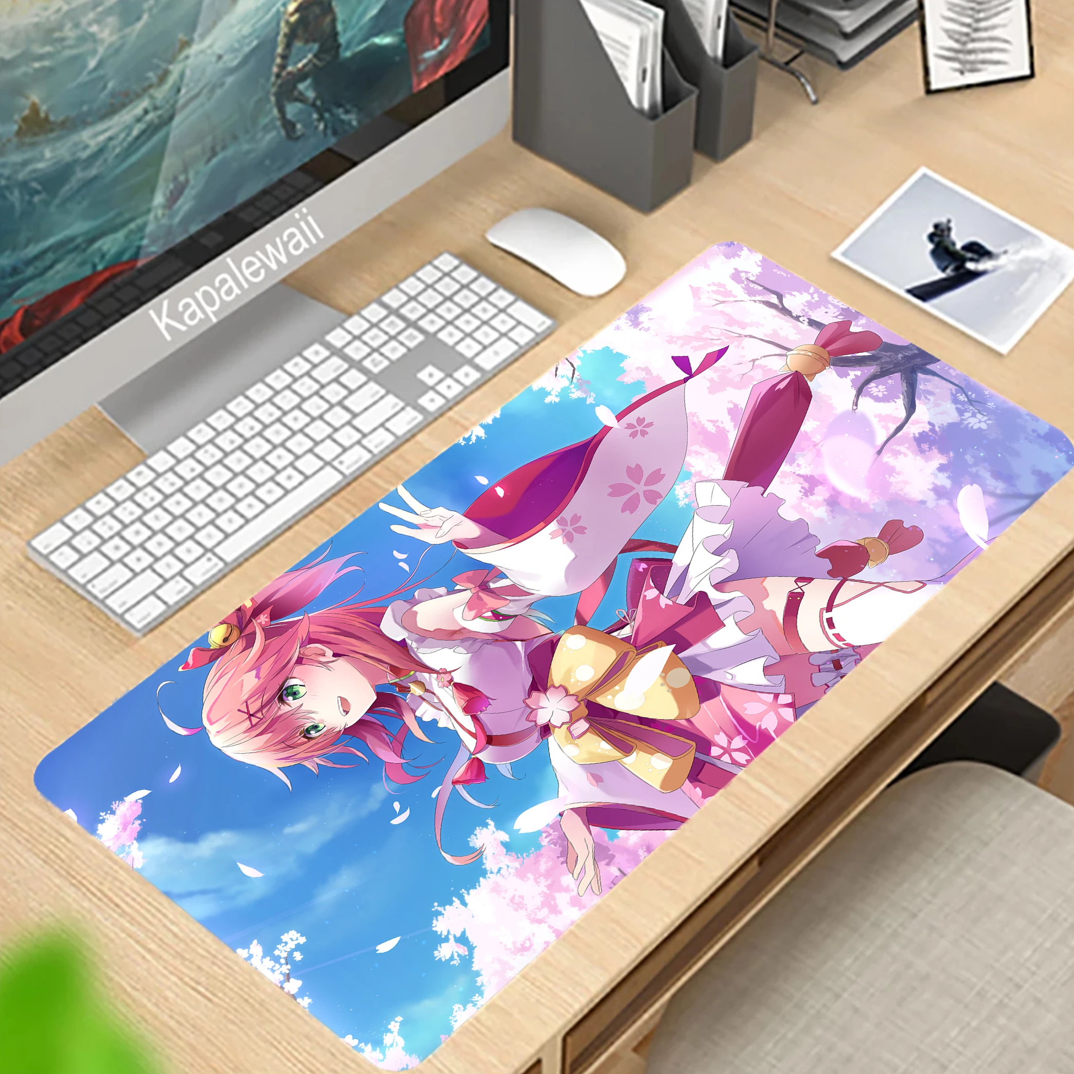 

Large Mousepepad Computer Gamer Gaming Accessories Kawaii Mousepad Laptop Mouse Mats Hololive Table Pads Anime Mouse Pad