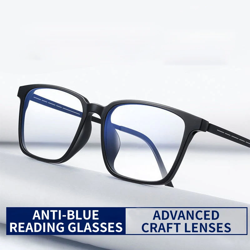 

Titanium Alloy Reading Glasses Men Ultralight Presbyopic EyeGlasses HD Lenses Anti Blue Light Eyewear Diopter +1.0 To +4.0 Gafas