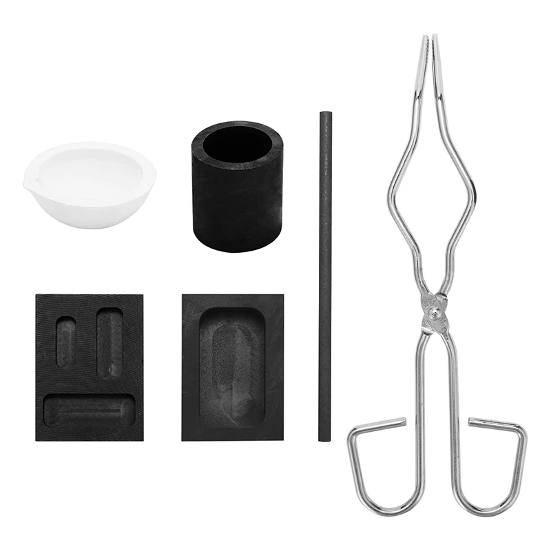 

6 шт. литейная форма, Литейный инструмент, термостойкая плавильная печь для золота и серебра, Набор для изготовления ювелирных изделий и мет...