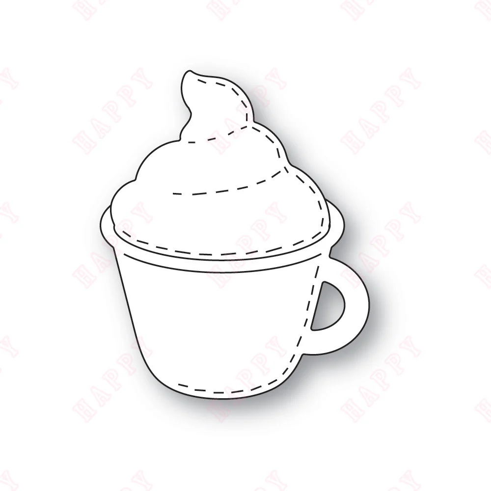 

Metal Craft Cutting Die Diy Scrapbook Paper Diary Decoration Card Handmade Embossing New Product 2022 Whittle Cocoa With Whip