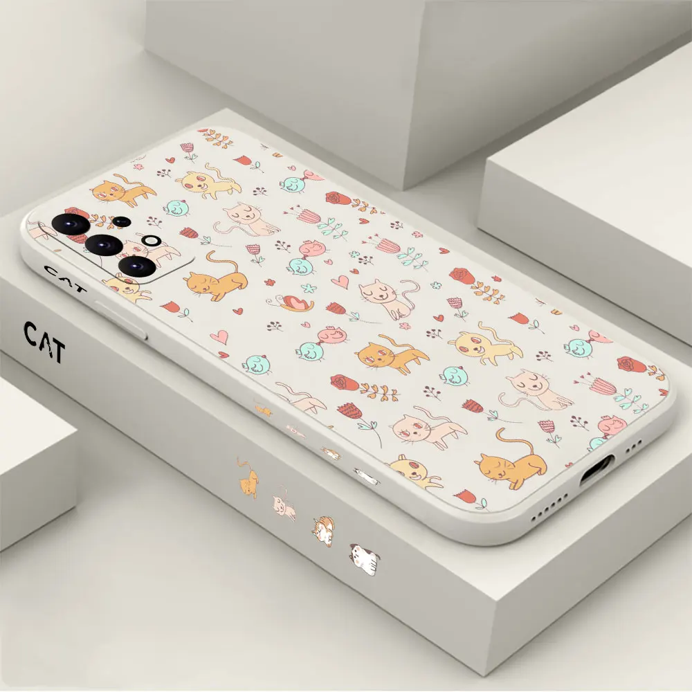 

A group of playing cats Case For Samsung Galaxy A91 A73 A72 A71 A53 A52 A51 A42 A33 A32 A31 A23 A22 A21S A13 A12 A03S A02S Cover