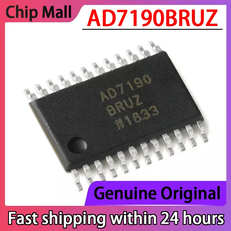 1 шт. AD7190BRUZ AD7190 стандартный аналоговый в цифровой конвертер, Ультра низкий уровень шума, 24 бит ADC оригинал 1 шт. AD7190BRUZ AD7190 стандартный аналоговый в цифровой конвертер, Ультра низкий уровень шума, 24 бит ADC оригинал