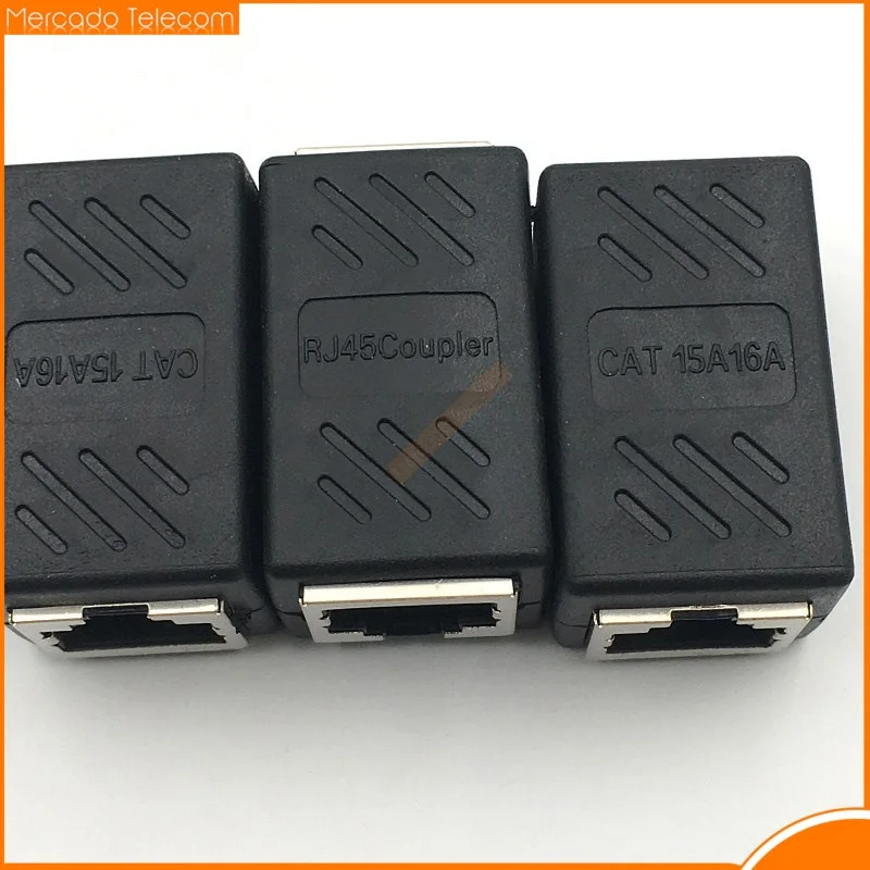 Фото 10 шт./лот коннектор RJ45 Cat7/6 Ethernet адаптер Сетевой удлинитель конвертер Удлинительный кабель для кабеля Ethernet «Мама-мама» №4