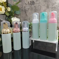 reusable dispensing bottle high quality matcha green plastic cosmetic dispensing container shampoo soap mousse liquid dispenser