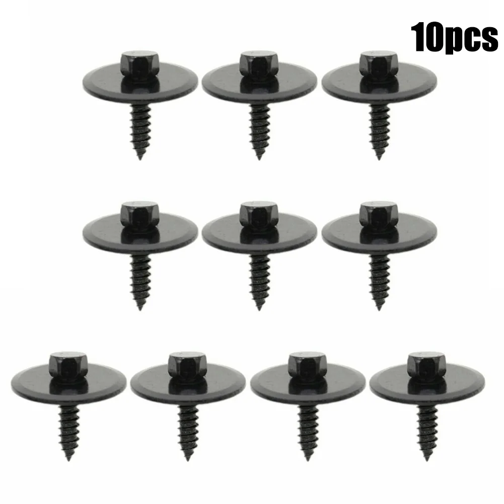 

Car Screws 2019900536 4.8mm Dia Head Hex Metal Retainer Sheet Shield Undercar 10pcs/Set Accessories Clips Fastener