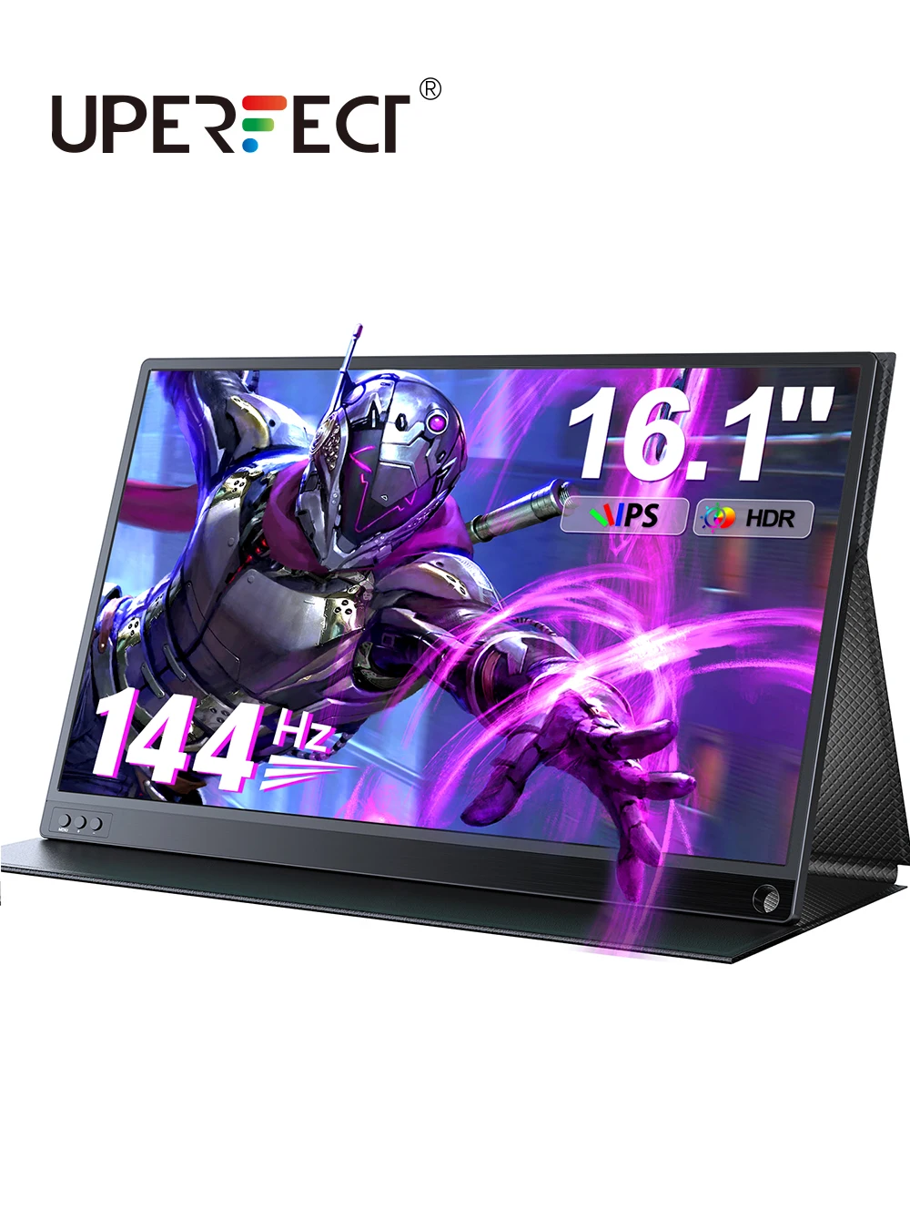 Фото Портативный игровой монитор UPERFECT 16,1'' 144 Гц для ноутбука FHD 1080P IPS HDR FreeSync внешний экран для путешествий для ноутбука ПК PS5 Mac №1