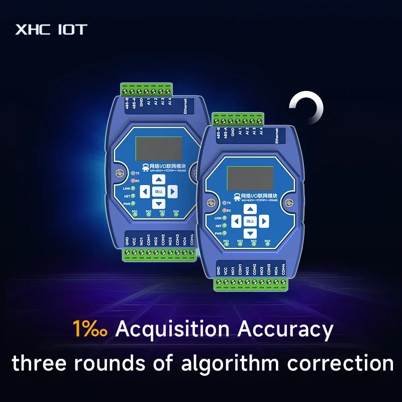 XHCIOT ME31-XAAX0440 Сетевой Модуль Входной/выходной Коммутатор 4AI + 4DO ModBus Ethernet RS485 RJ45 Порт