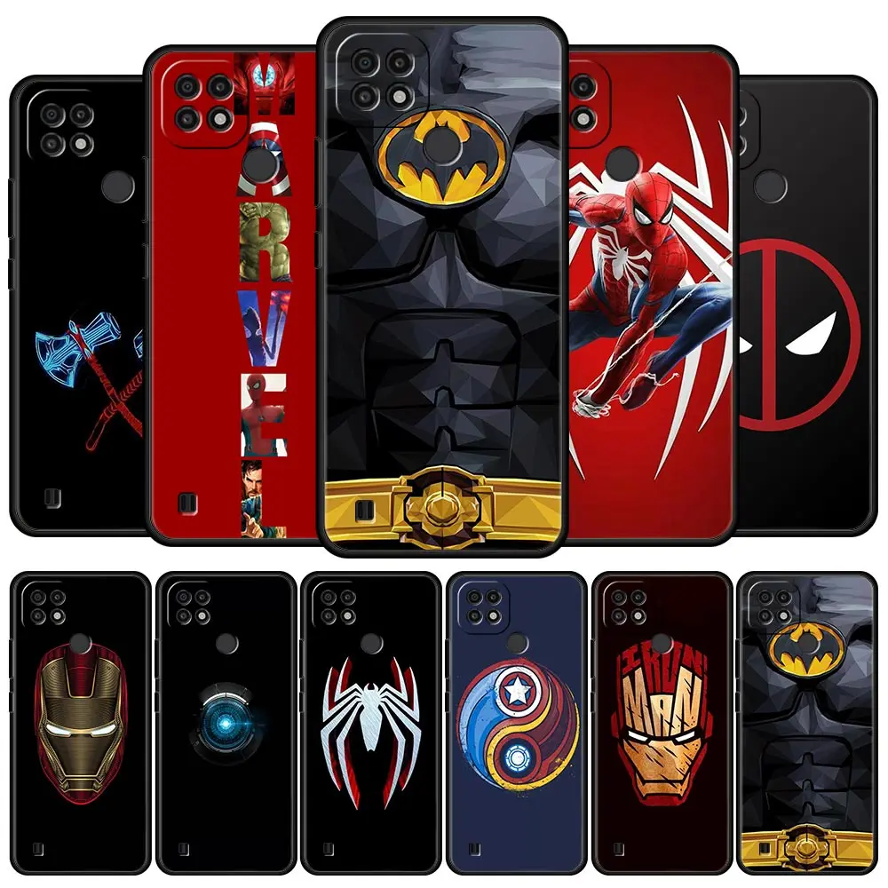 

Cover Case for Realme 6 7 8 8Pro 9 9Pro 7i 8i 9i Pro C3 C11 C15 C21 C21Y C35 GT XT GT2 GTNeo2 Fashion Soft Marvel LOGO