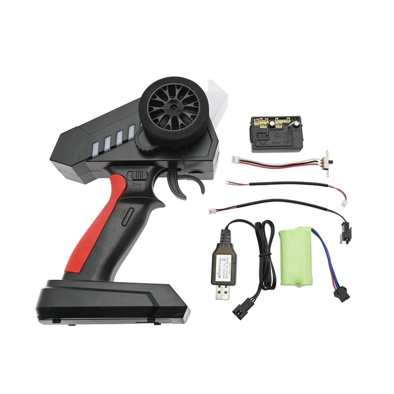 

2.4G Remote Control Transmitter and Receiver ESC 500mAh Battery Set for MN D90 MN99S MN111 WPL C14 C24 B14 B24 B16 B36 RC Car