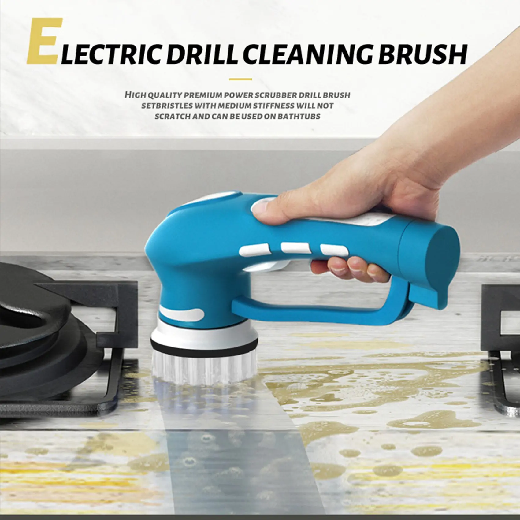 

Plasstic Soft Drill Brush Attachment for Cleaning Carpet Leather and Upholstery Sofa Wooden Furniture