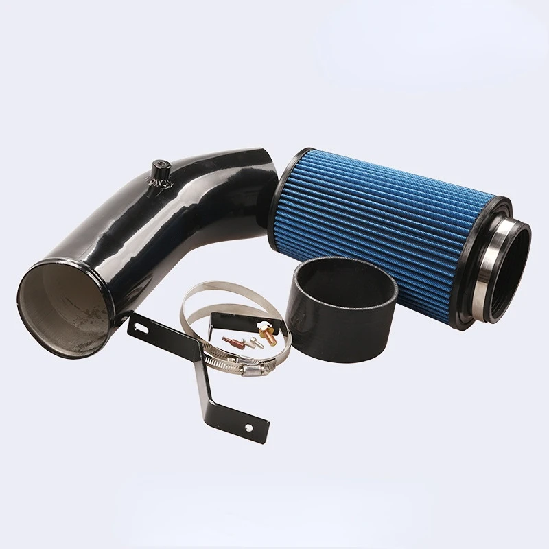 

New Universal Car Racing Cold Air Intake System Turbo Induction Pipe Tube Kit Aluminum With Cone Air Filter Inlet