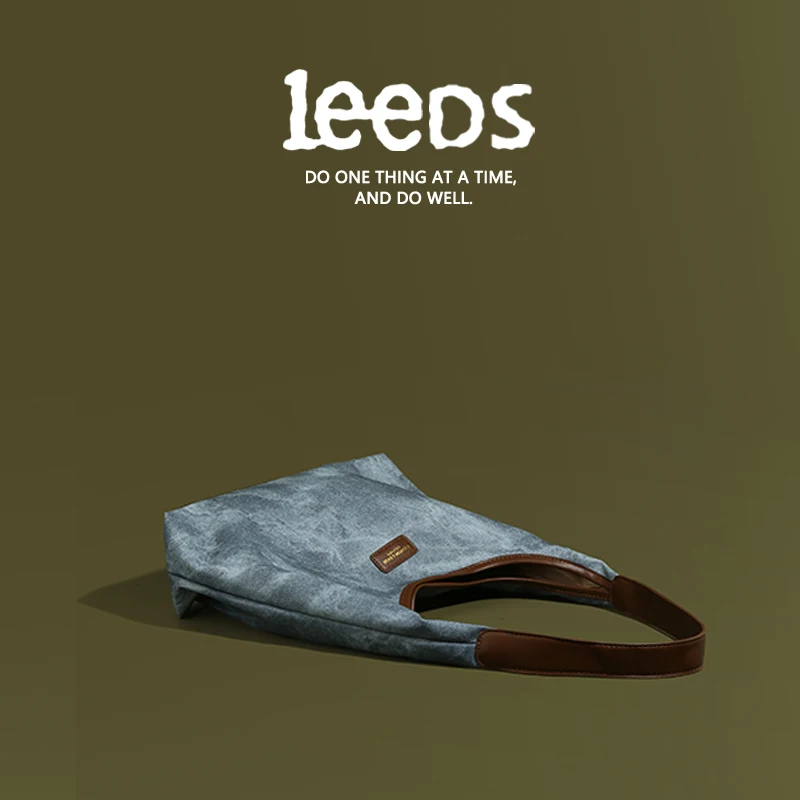 

LEEDS Premium High Capacity Commuter Bag Women's Fashion Versatile Canvas One Shoulder Tote Bag