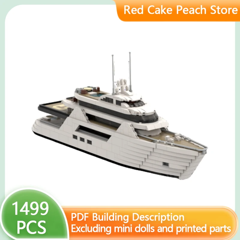 Модель морской транспортной лодки MOC строительные блоки модульная технология