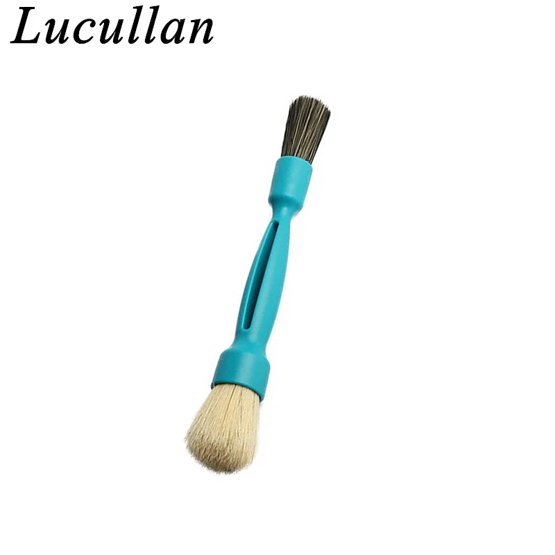 

Щетка Lucullan с двойной головкой, удобная нескользящая ручка с двумя разными головками для полной очистки