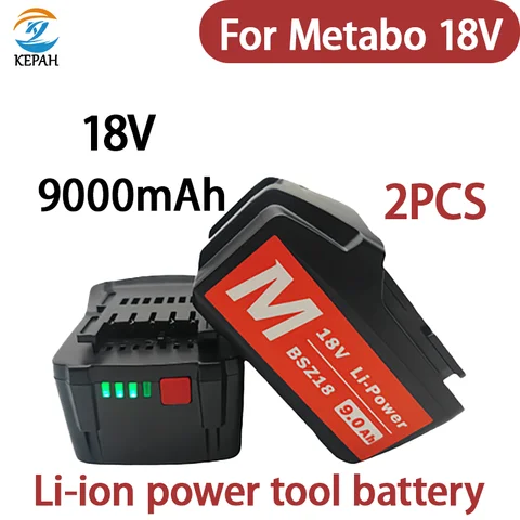 Литий-ионный аккумулятор KEPAH 18В 9000 мАч для Metabo