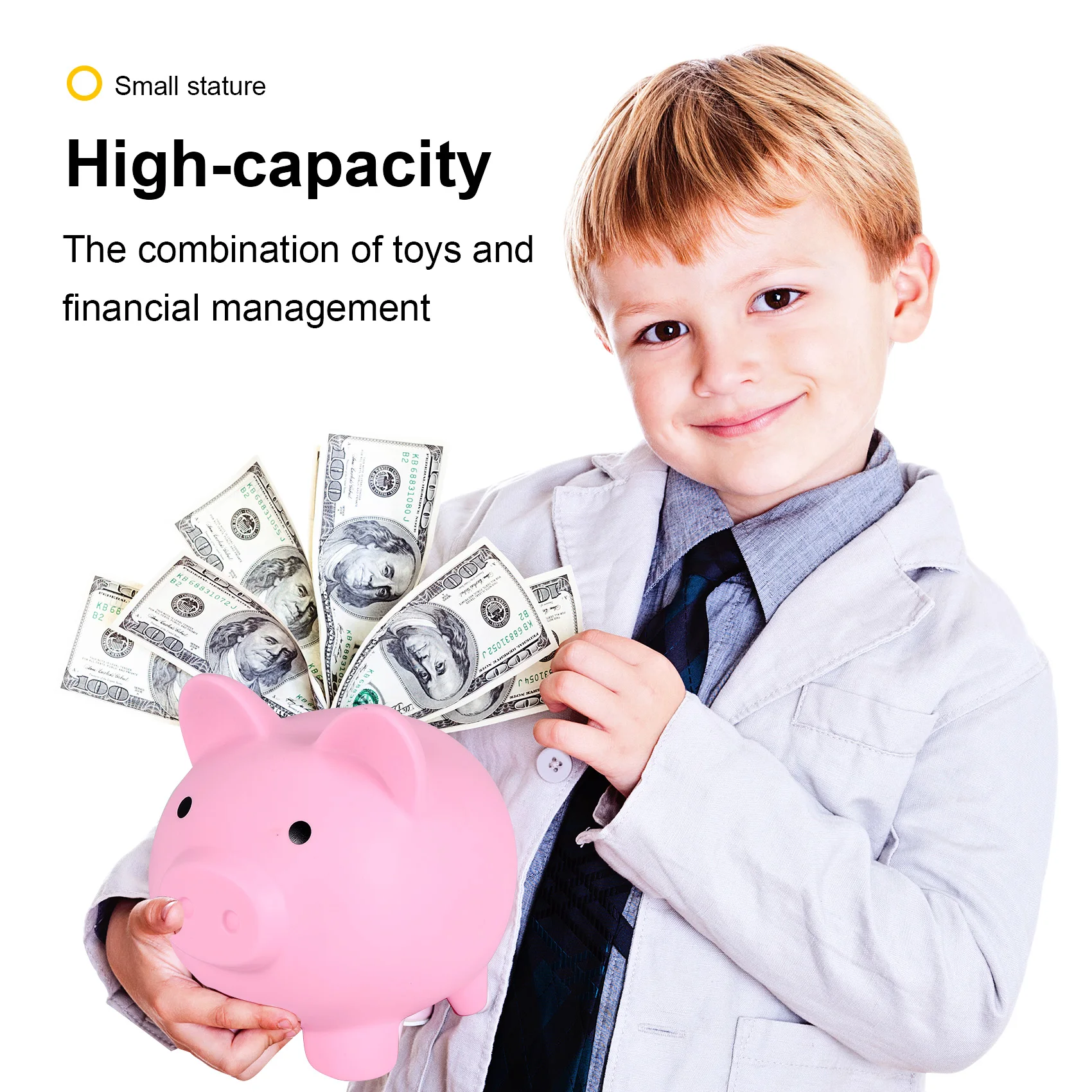 Большая копилка небьющаяся пластиковая банк для монет девочек и мальчиков