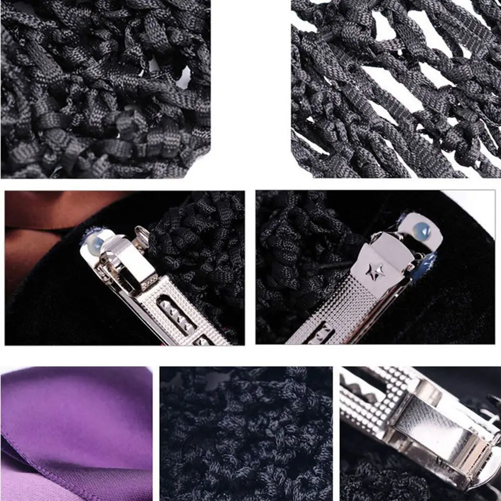 

Formal Bank Staff Crochet Net Bowknot Headband Ribbon Hair Accessories Bun Net Snood Bun Maker Occupation Headdresses