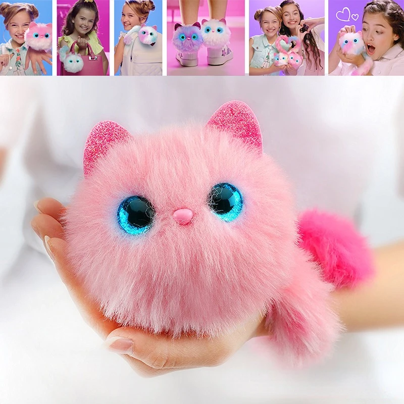 Оригинальная игрушка Kawaii Pomsy Surprise Cat электрическая фотоигрушка запись пения