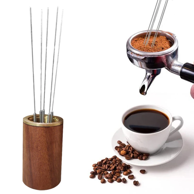 

Espresso Stainless Steel Coffee Powder Tamper Coffee Stirrer Distributor Needle Tool Coffee Barista Accessories coffee tamper