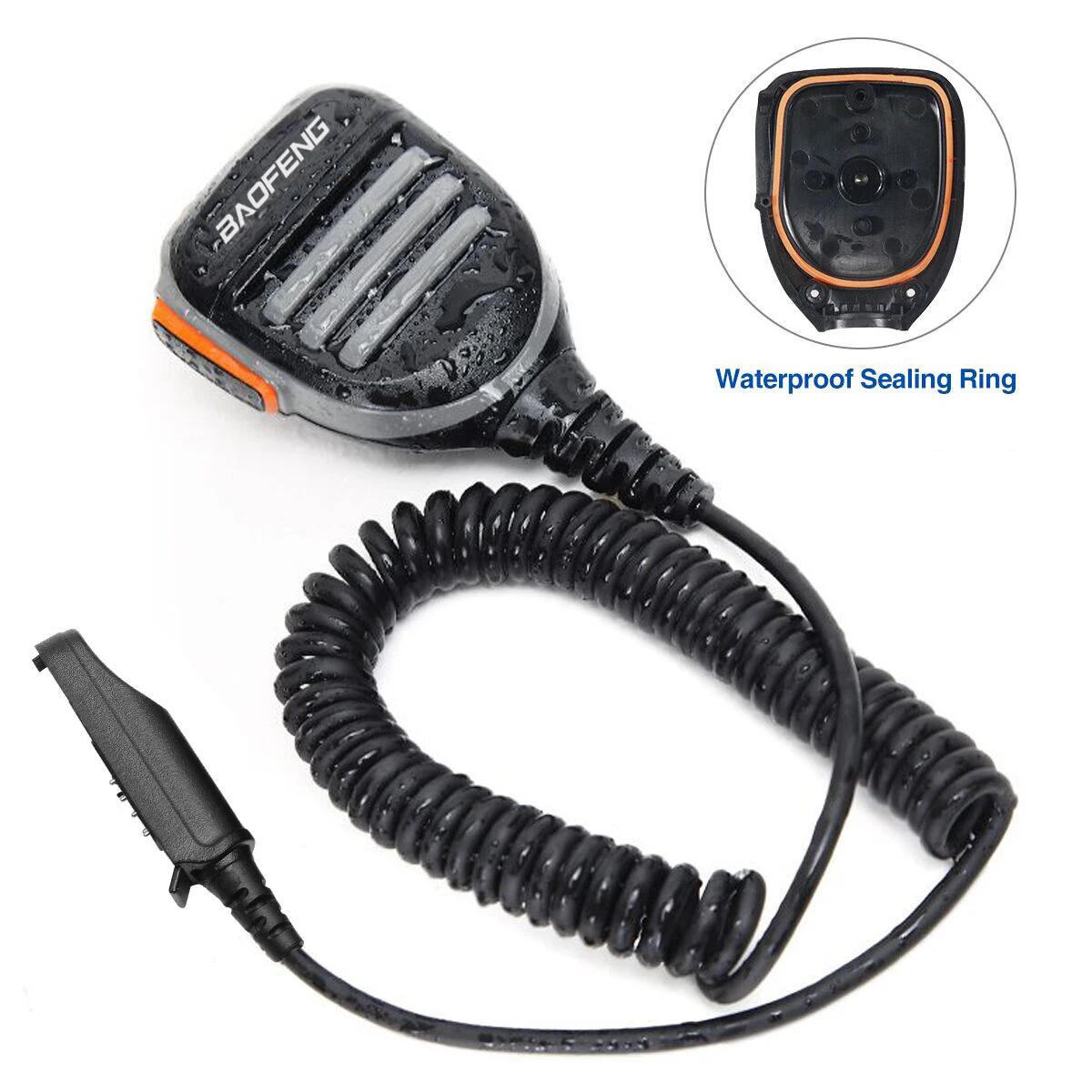 BAOFENG водонепроницаемый микрофон для BaoFeng UV-5R UV-82 Plus 780 Водонепроницаемая рация