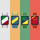 Ремешок нейлоновый с флагом для Apple Watch 7 6 5 4 SE, удобный сменный Браслет для iwatch 3 42 мм 38 мм, 45 мм 44 мм 40 мм