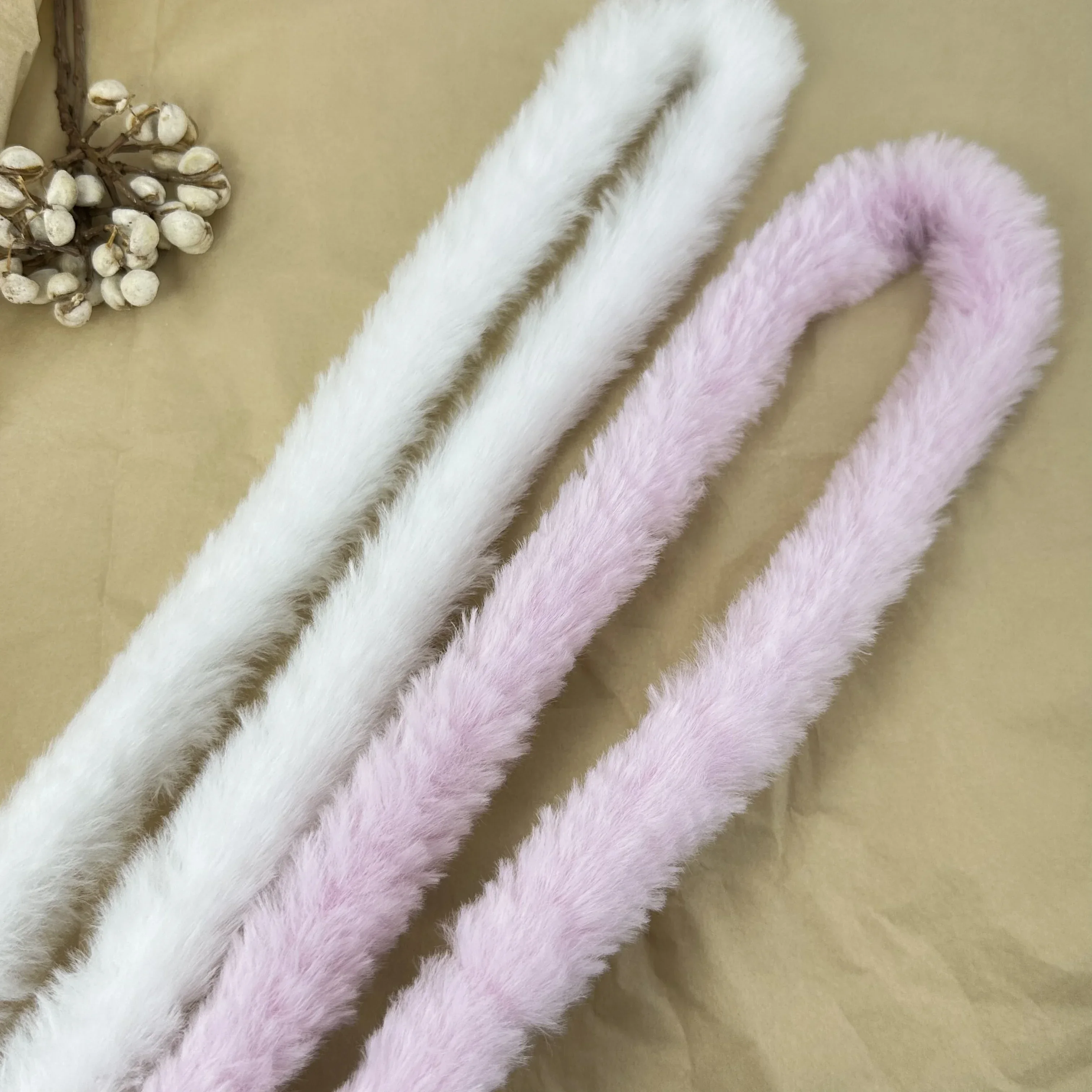 20 мм плюшевая железная проволока с кроликом красочные шерстяные крутящиеся