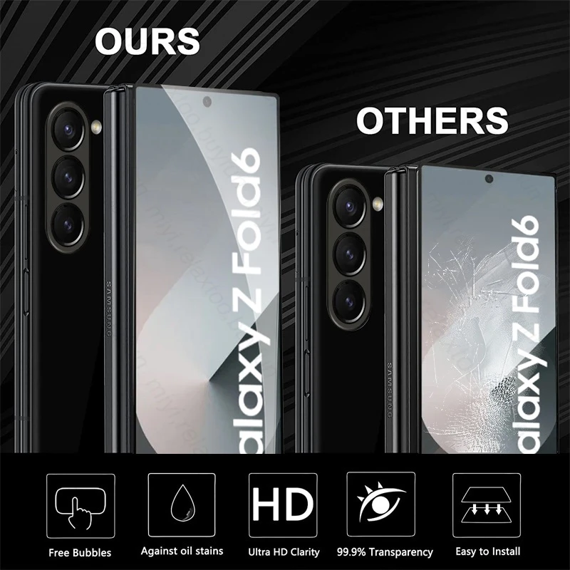 2 в 1 внешнее Защитное стекло для экрана закаленное Samsung Galaxy Z Fold6 ZFold Fold 6 5G камеры на