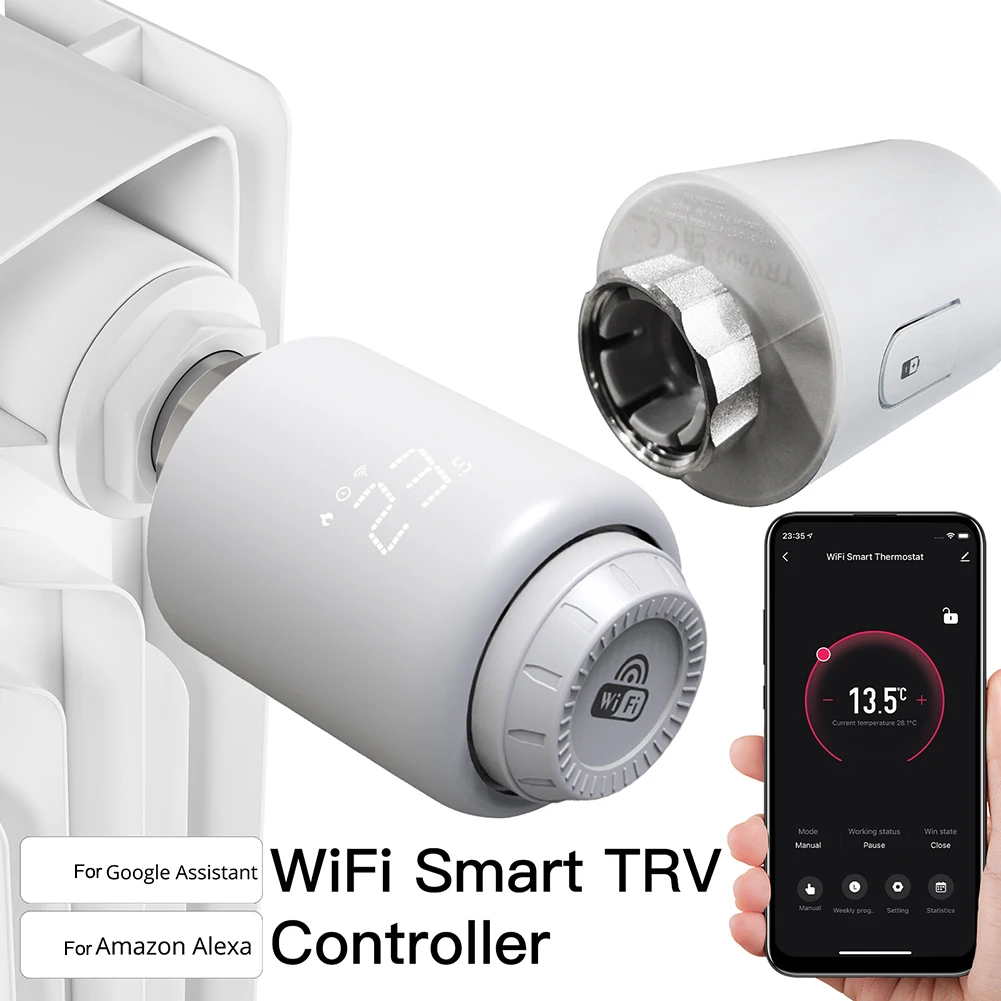 1 шт. клапан радиатора с постоянной температурой для Wi-Fi приложения термостат