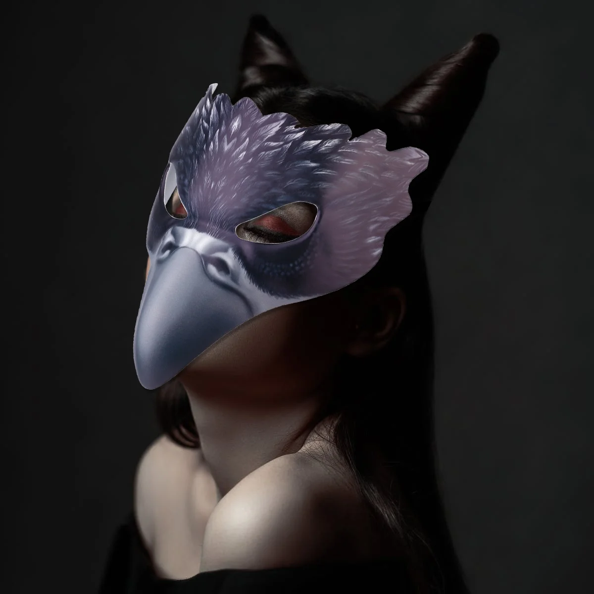 Украсьте маску вороны мужские костюмы на Хэллоуин половина Евы рогатый маскарад