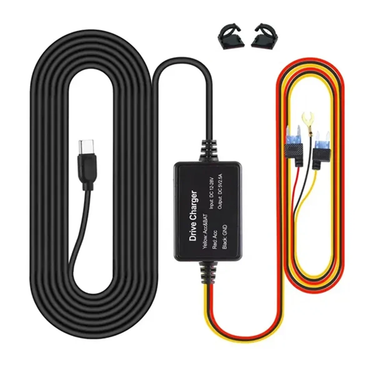 Фото Для 70mai Hardwire Kit UP03 Только порт Type-C для 70mai A810 X200 Omni M500 24H Монитор парковки Линия питания (A) №5